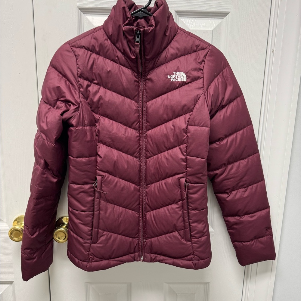 The North Face Alpz Burgundy puffer Jacket